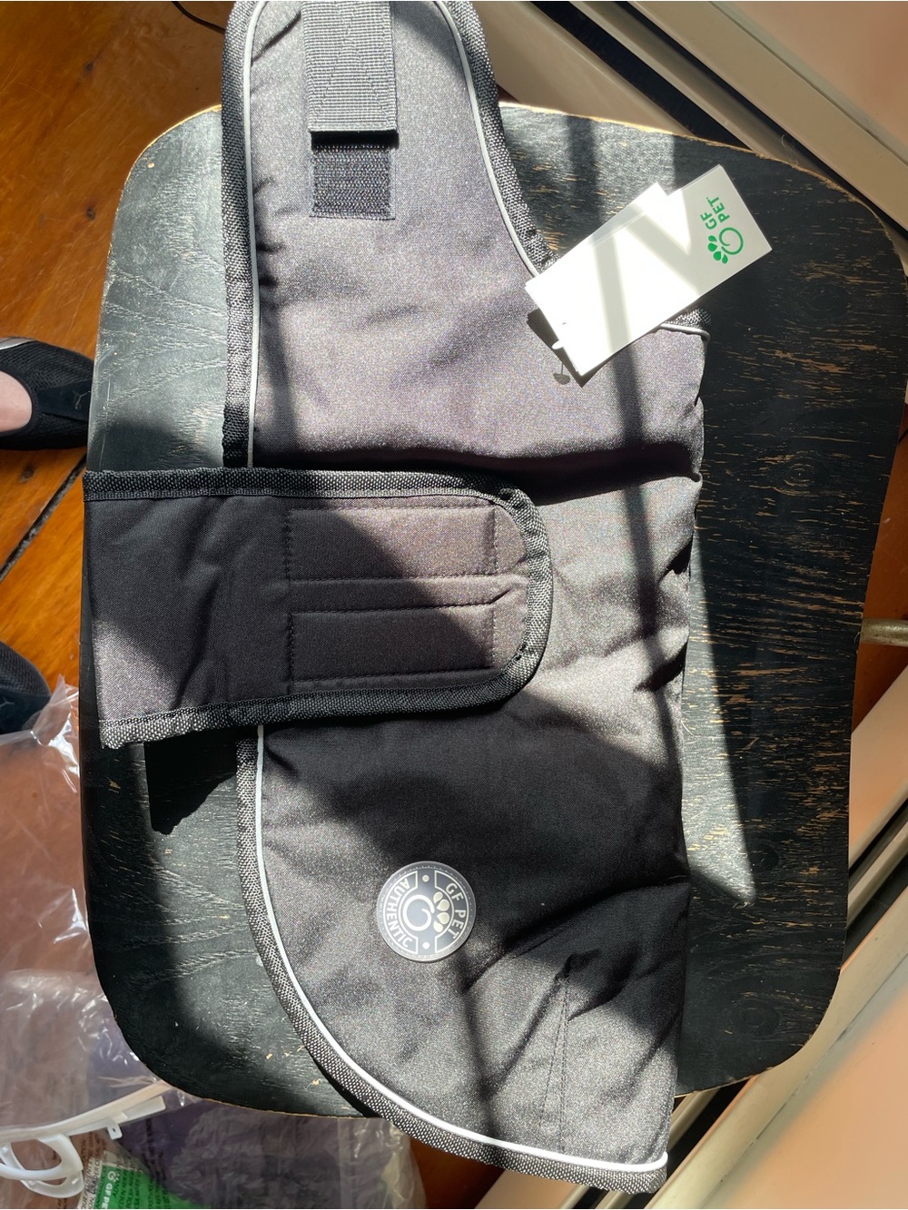 Black Reflective Dog Coat size large